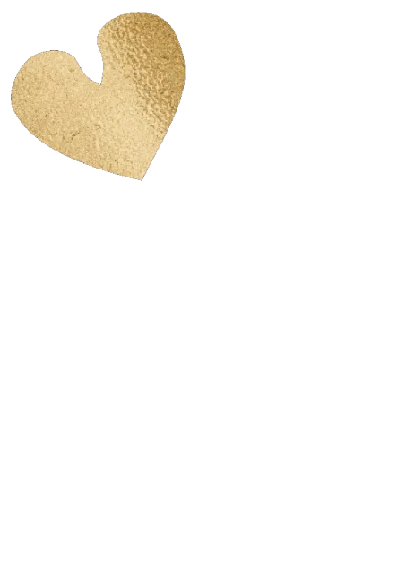 hand holding a golden heart