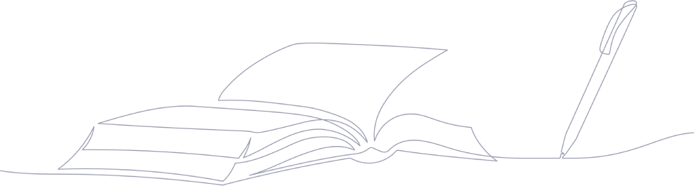 Pen writing to a book